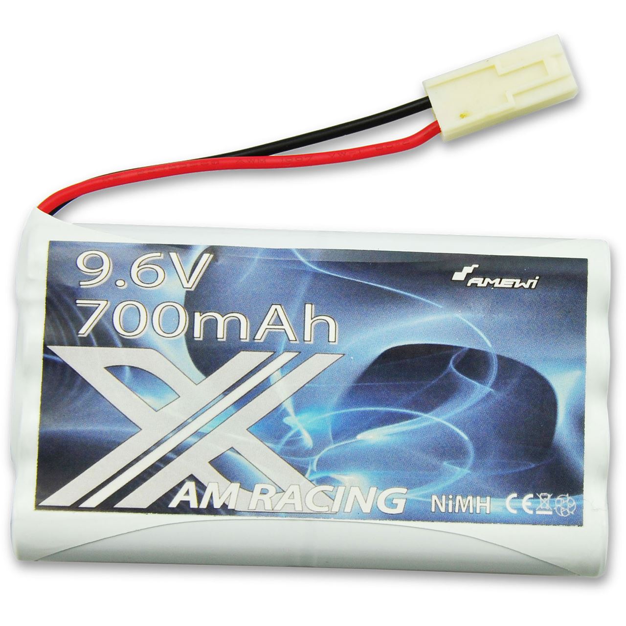 Amewi Zubehör Ni-MH Akku 9.6V 700mAh Mini-Tamiya Stecker