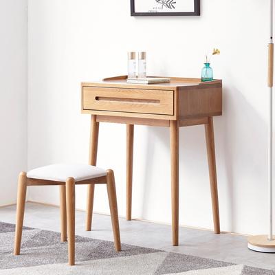 Clihome 100% Solid Wood Compact Dresser   60cm Bistro Table + Storage Drawer