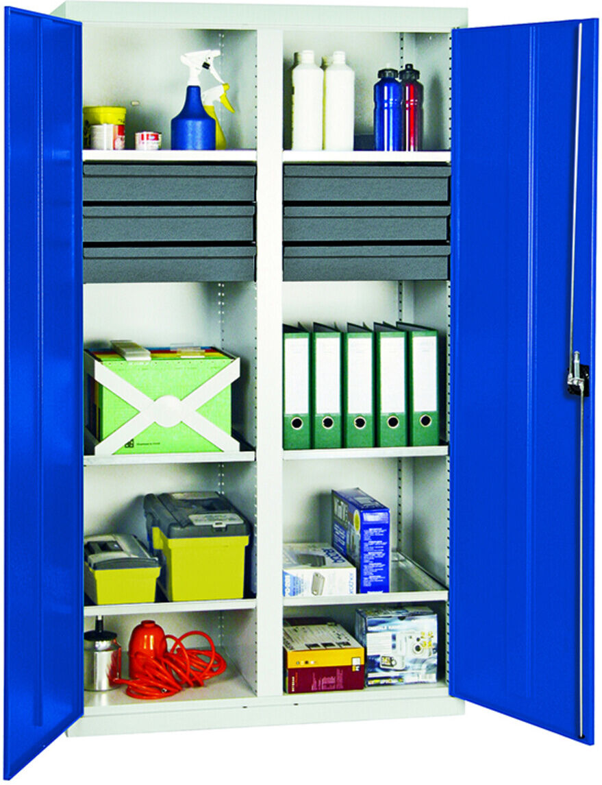 Stumpf Werkzeug- und Materialschrank 3000, RAL 7035/7016, 6 Schubladen, 6 Wannen ; Stumpf Metall (3004271)