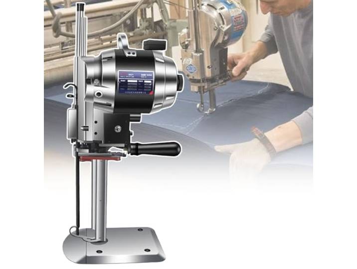 vnmudzeo Elektrische Stoffschneidewerkzeuge Kommerziell, Mit Automatischer SchleifgeräT, 80-340 Mm Vertikaler Lederschneider Mit Geradem Messer, Zum Schneiden Von Dickem Material,5″