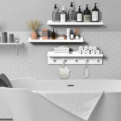 No "24 Inch Floating Shelves for Wall - 4.5""D x 24""W x 2""H"