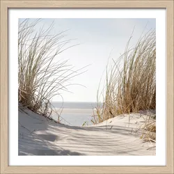 Gerahmtes Bild NORDIC BEACH (BHT 32,50x32,50x1,80 cm) - BHT 32,50x32,50x1,80 cm