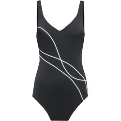 FIREFLY ALISA Badeanzug Damen | Gr. 40 / C | schwarz - schwarz