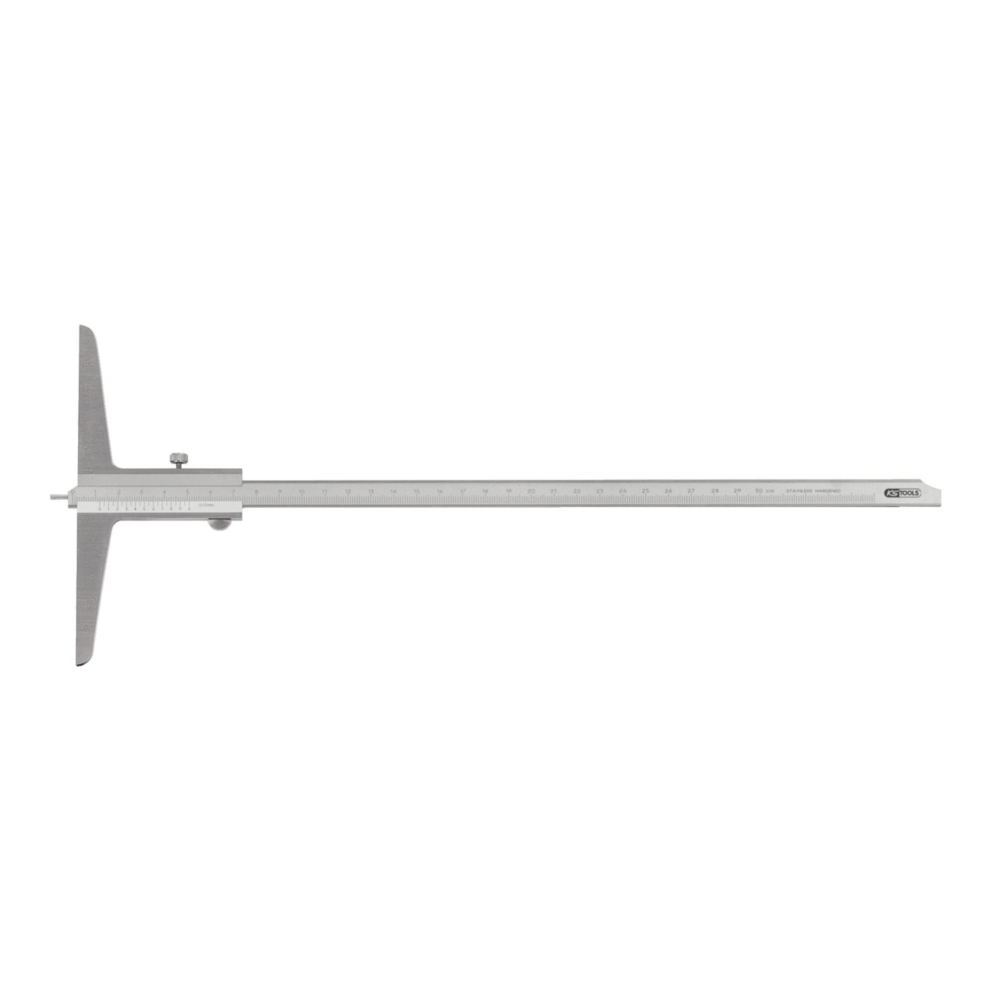 KS Tools Tiefenmessschieber mit Messstift, 0-200mm (300.0553)