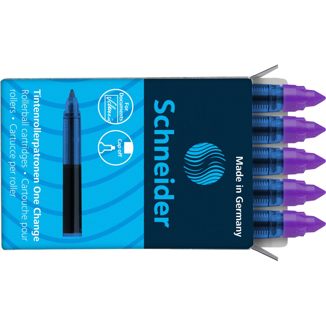 Schneider One Change Tintenrollerminen violett 0,6 mm 5 St.