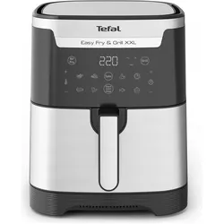 Tefal Easy Fry & Grill XXL Heissluftfritteuse (EY801D), Edelstahl, Fritteuse, Schwarz, Silber