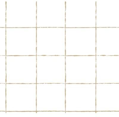 York Wallcoverings La Vitre Plaid Gold Wallpaper