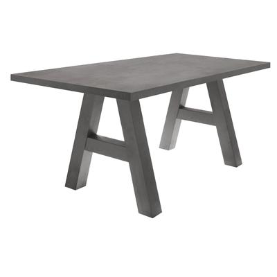 Esstisch MÄUSBACHER "Mister", grau (tischplatte: graphitfarben), B:160cm H:75cm T:90cm, Tische, Esstisch, Gestell in A-Form