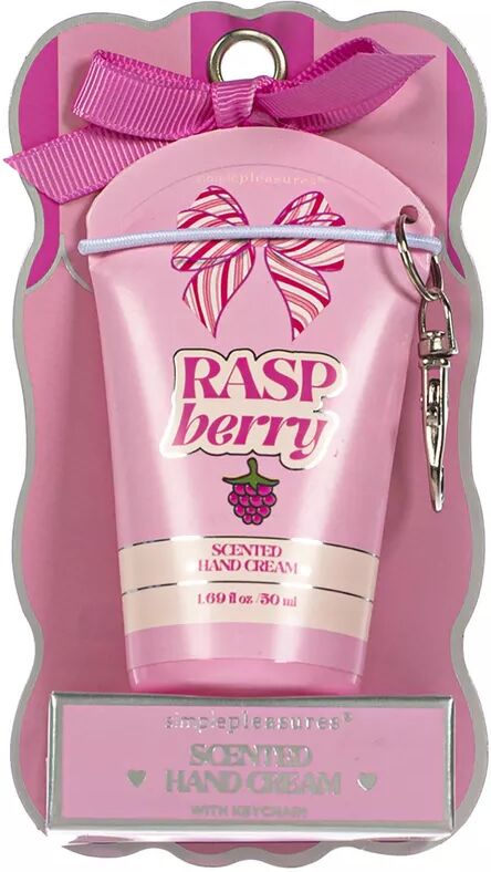 Simple Pleasures - Handcreme mit Schlüsselanhänger „Raspberry“, 30 ml