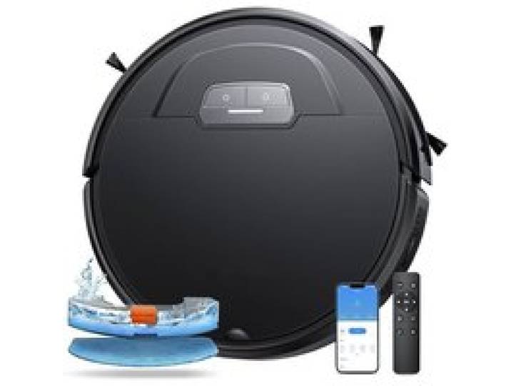 Evol 3 Aspirateur Robot 8000Pa Robot Aspirateur Laveur Ultra Silencieux & Fin De 7 6Cm Alexa/2.4Wifi/App/Télécommande Aspirateur Ro