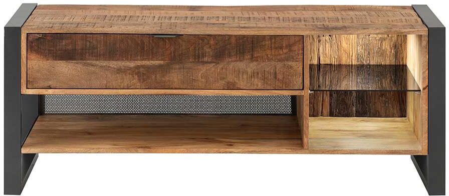 Pharao24.de Unterschrank Fernseher im Industry und Loft Stil 129 cm breit