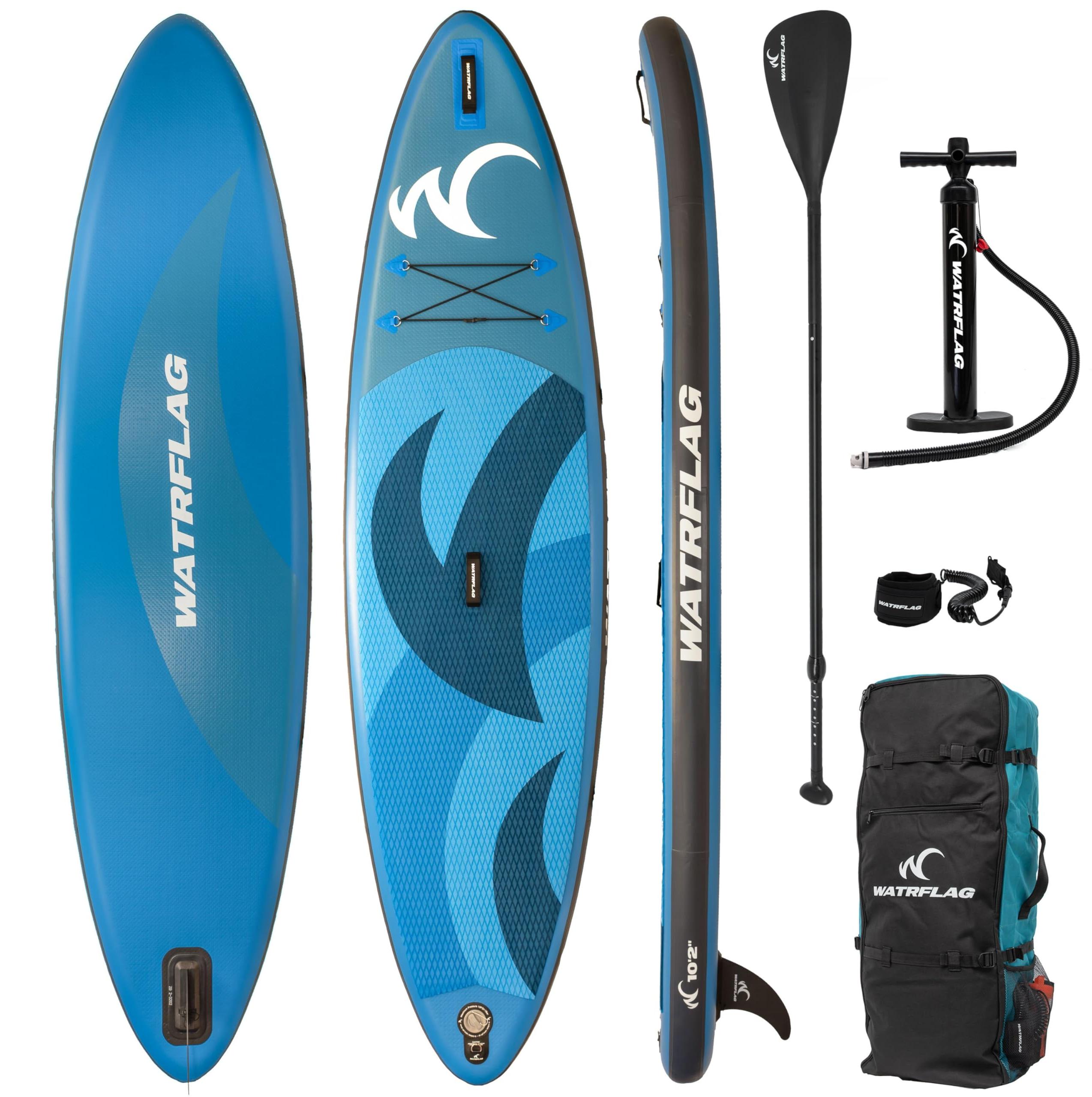 Aufblasbares SUP-Board, 10'2" Allround - 310 cm Länge - 15 cm Dicke - Blau