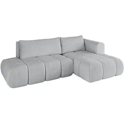 ECKSOFA Ottomane Rechts CLOUD-L 280x185x90 Grau Cord