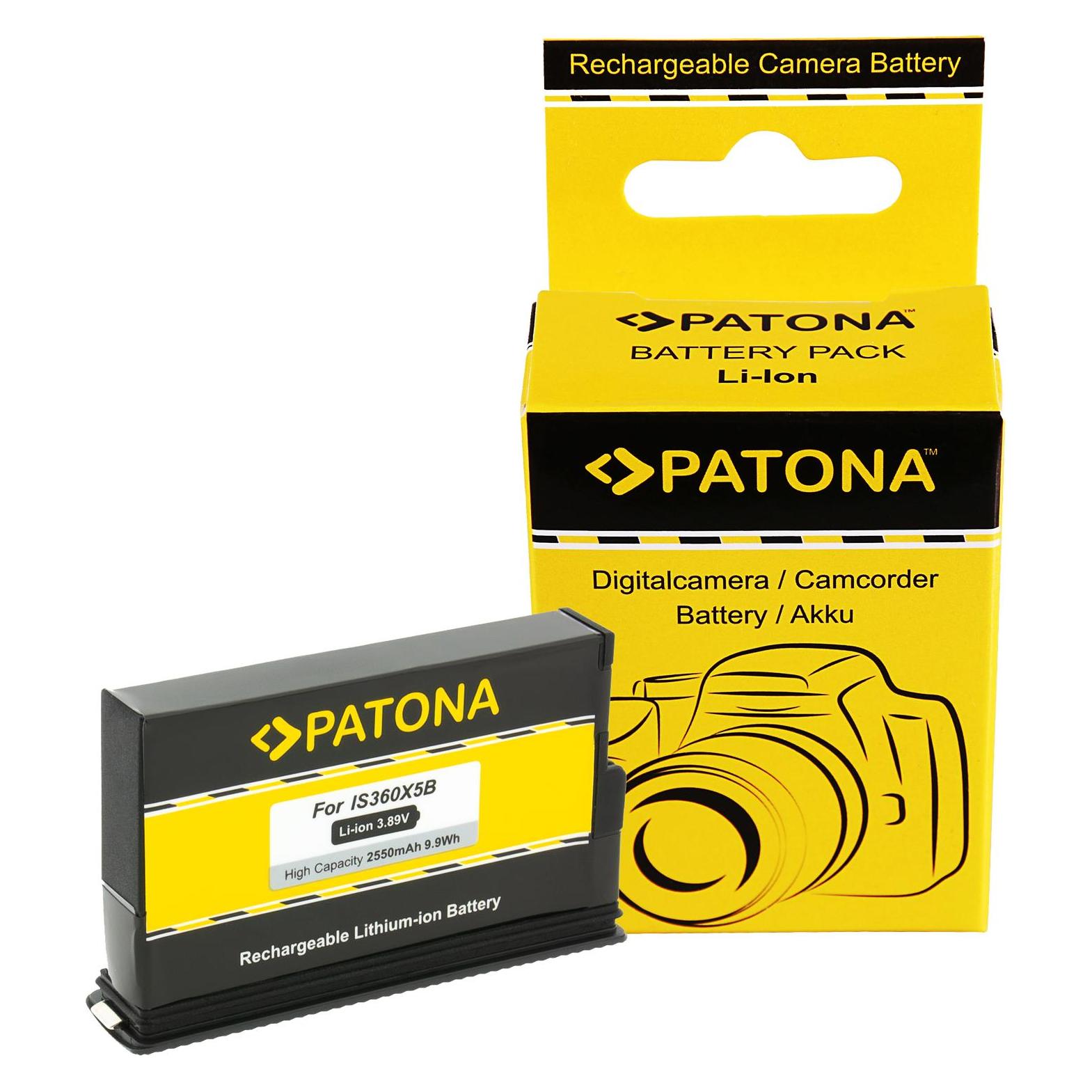 Patona Akku für Insta 360 One X5 CINSBAHA (Kamera Akku) (4239)