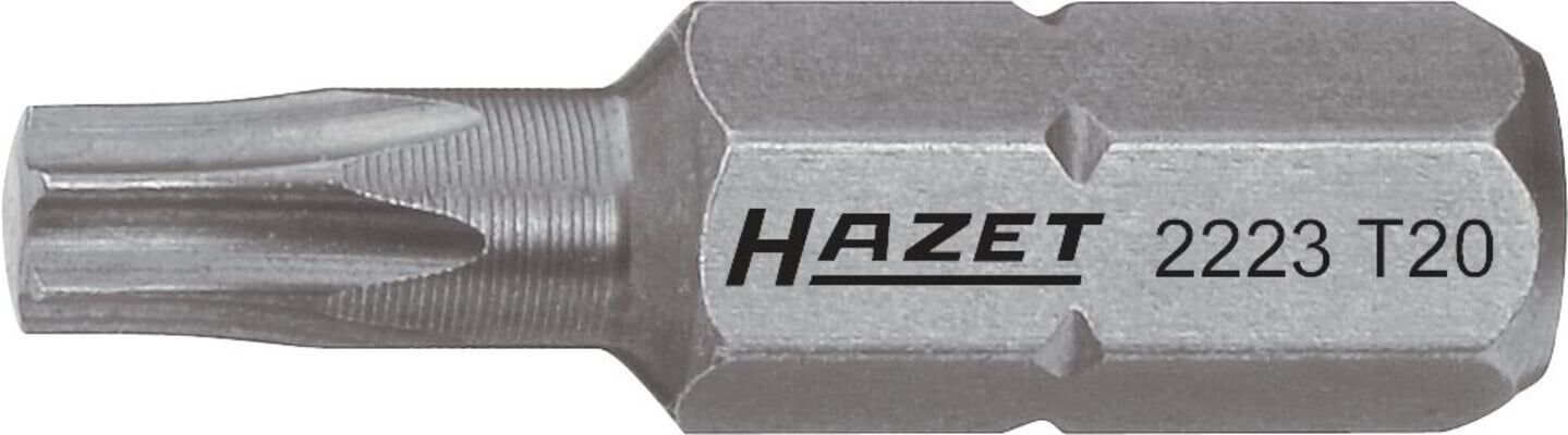 HAZET Bit 2223-T6 Sechskant massiv 6,3 (1/4 Zoll) Innen TX Profil T6)