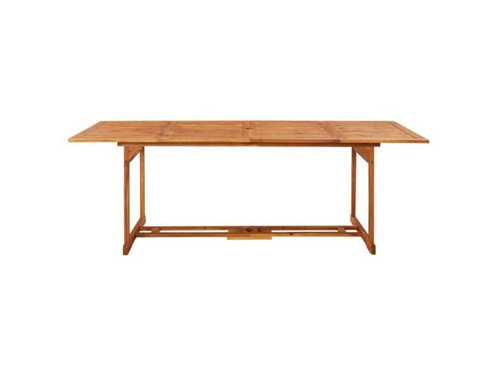 Table à dîner d'extérieur - GKO - Rectangulaire - 220x90x75 cm Bois d'acacia massif gg@65