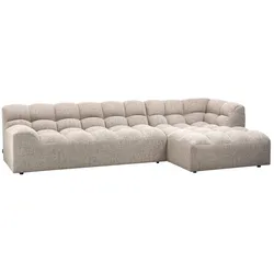 Chaiselongue Allure Melange-Stoff, modern und gepolstert, rechts, Farbe Natur, elegantes Design