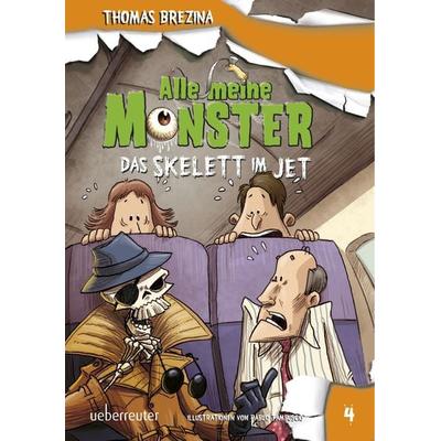 Alle meine Monster - Das Skelett im Jet (Alle Meine Monster, Bd. 4), Gebundene Ausgabe von Thomas Brezina, Ueberreuter Verlag, Kinder- und Jugendbuch,