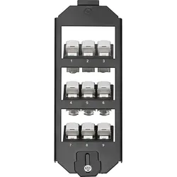 DIGITUS Bodentankhalter 3-fach f.9x Keystone Module AN-25179