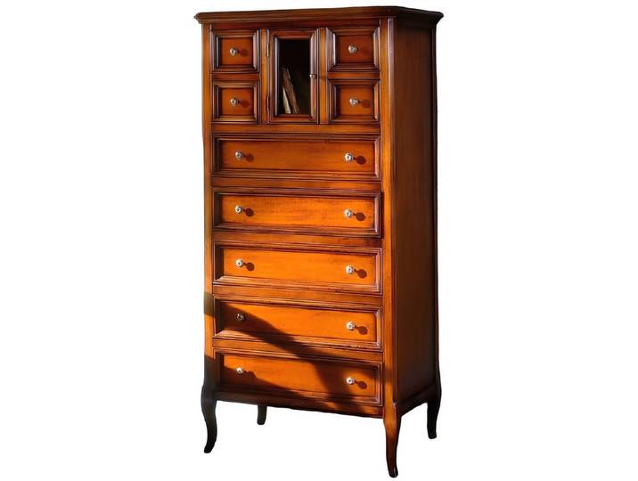 Xlmoebel Schubkastenkommode Klassische Holzkommode in luxuriösem Braun mit viel Stauraum (Schubkastenkommode, 1 St., Kommode), Hergestellt In Italy