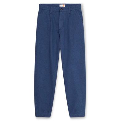 Timberland - Claremont Herringbone Pleated Chino Pant - Freizeithose Gr 40 blau