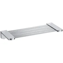 Brillantbad BOMEGA Seifenablage Messing Chrom poliert 270x40x110 mm für Bad & Küche >> zum Bohren