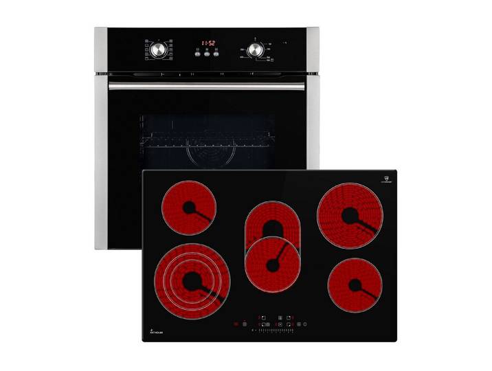 KKT KOLBE Backofen-Set Backofen und Kochfeld SET8805CH77RL, Herdset / Heißluft / Einbauherd / Einbaubackofen / Dualzone