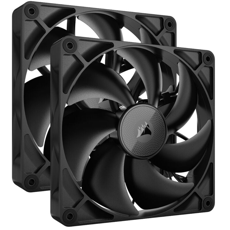 Corsair iCUE LINK RX140 Series, PWM Lüfter 2er Pack - 140mm, schwarz