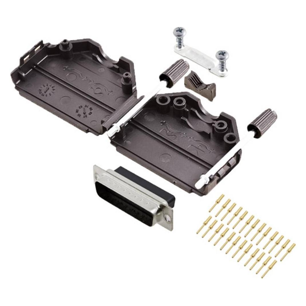Encitech DPPK25-BK-DBCP-K 6355-0078-03 D-SUB Stiftleisten-Set 180 ° Polzahl (num (6355-0078-03)