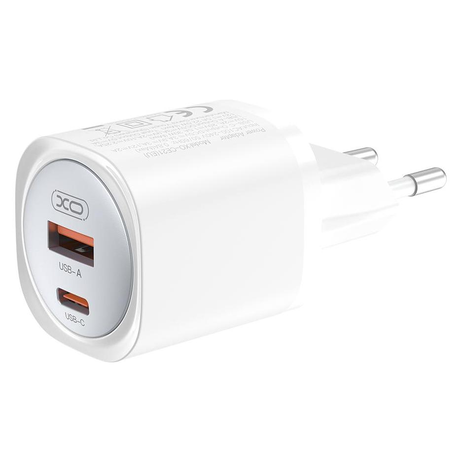 xO Wandladegerät CE21 PD 33W 1x USB-C 1x USB weiss (30 W, 2 Ports) (CE21)