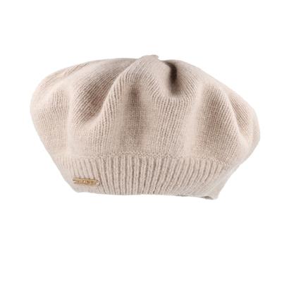 Strickmütze CAPO, Damen, beige, Strick, Kaschmirmischung, Mützen Strickmütze, Baskenform, Kaschmir-Wolle-Mischung, Damen