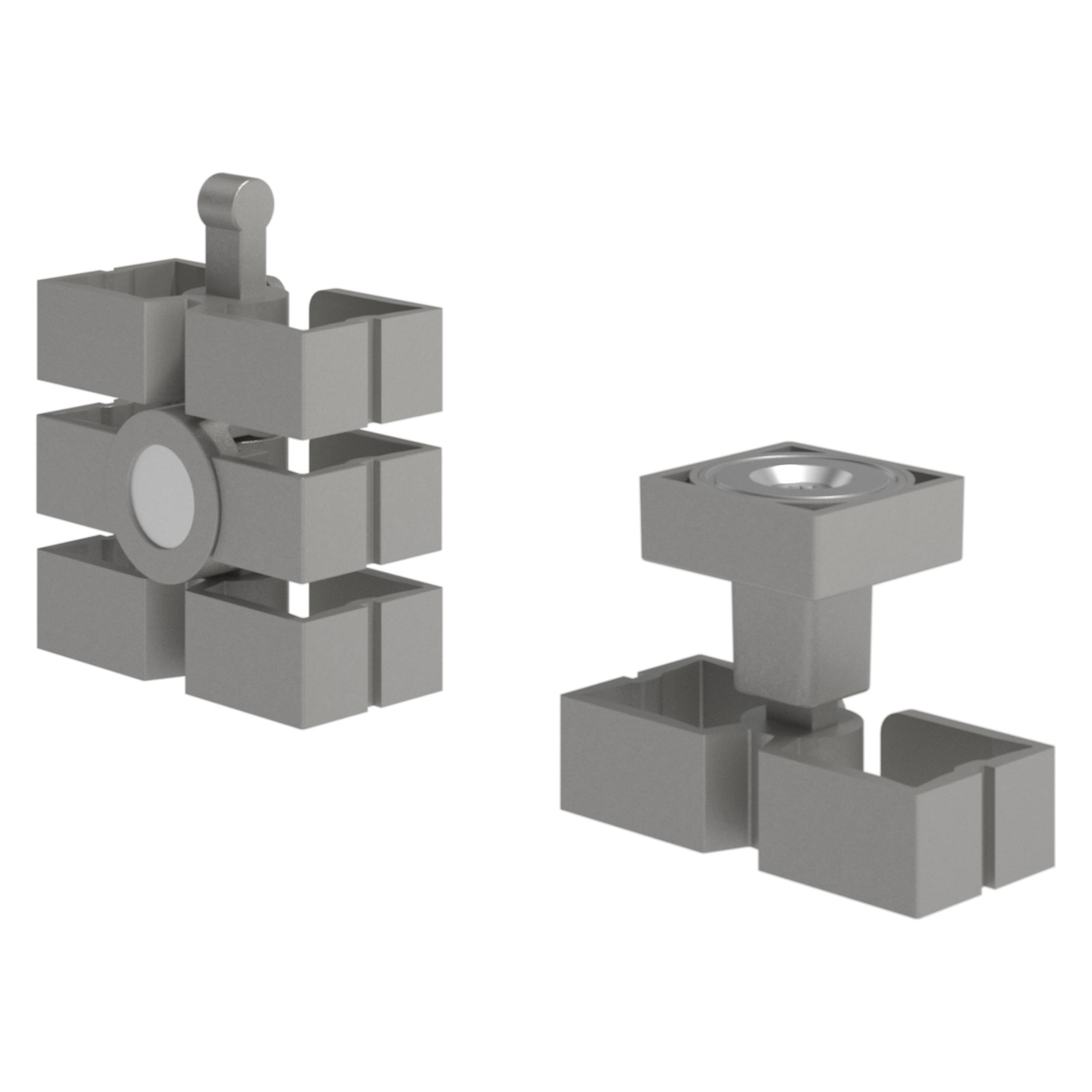 Dataflex Addit Zubehör magnetischer Montagesatz für Kabelwurm, silber (34.382) (7 cm) (34.382)