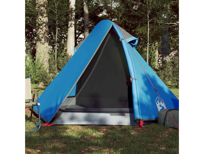 vidaXL Kuppel-Campingzelt 2 Personen Blau Wasserdicht