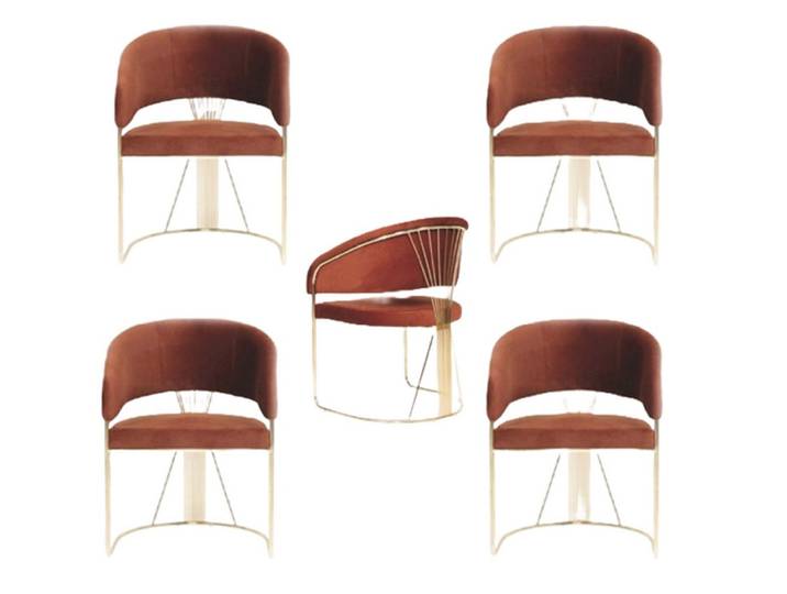 Xlmoebel Sitzgruppe Moderne Stühle aus hochwertigem Material für Esszimmer und Restaurant, (4-tlg., 4x Stühle), Hergestellt in Europa