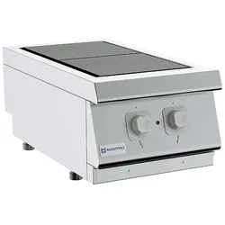 Mastro 700er Kochserie / Elektrokochfeld mit 2 drehbaren Gussplatten je 3 kW, Tischmodell