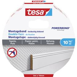 tesa WALLPAPER 77743-00000-00 Montageband tesa® Powerbond Weiß (L x B) 5 m x 19 mm 1 St.