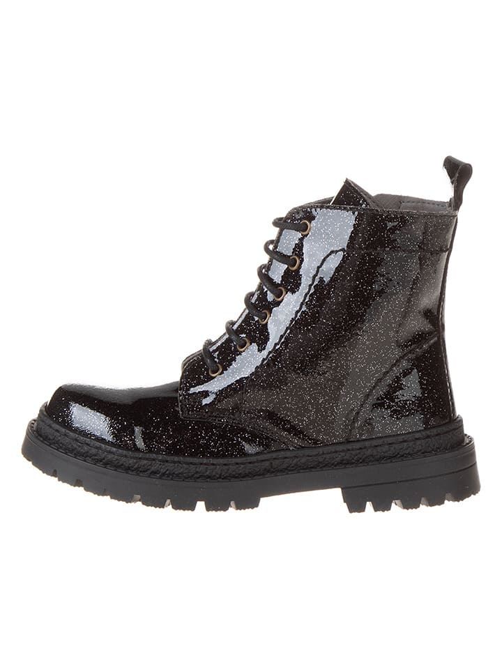lamino Leder-Boots in Schwarz - 32