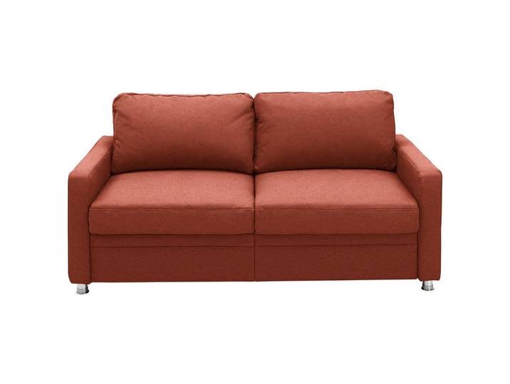 Beldomo Style Schlafsofa, Rotorange, Metall, 2-Sitzer, 186x90x100 cm, Goldenes M, Typenauswahl, Stoffauswahl, Rücken echt, Kinderzimmer & Jugendzimmer, Jugendmöbel, Jugendsofas