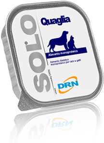 Drn Solo Dog Vaschetta Multipack 18x300G QUAGLIA