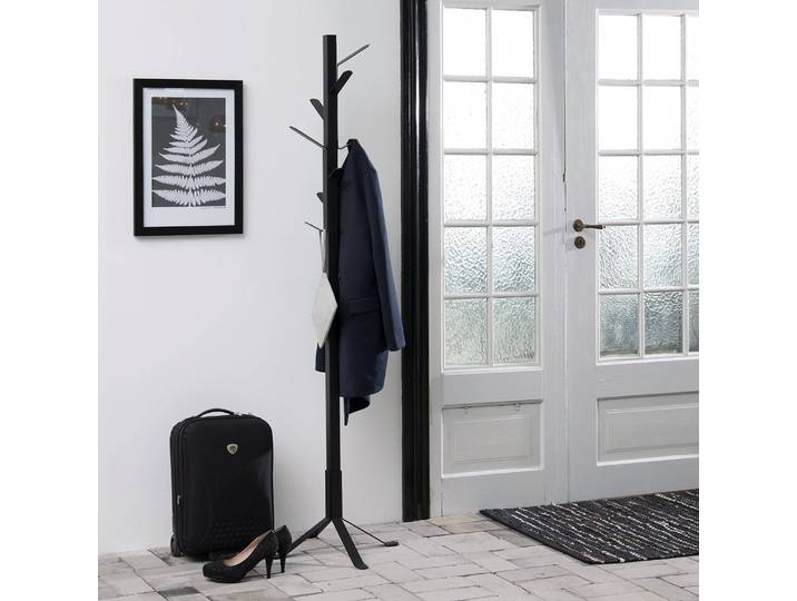Porte-manteaux Berekua 50 x 180 x 50cm Noir/Noir