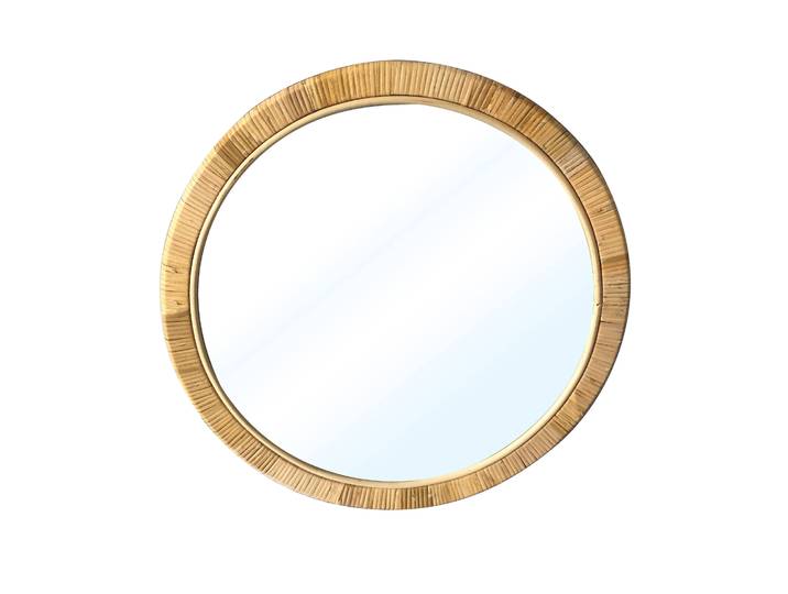 Miroir rond en rotin - Blancheporte