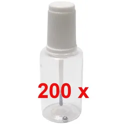 200 Pinselflaschen mit Kugel f. Autolack lösemittelfest 20ml