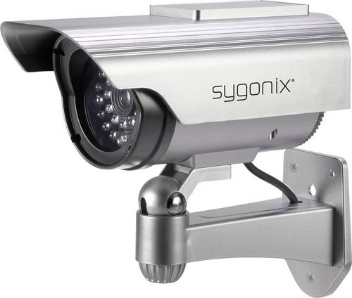 Sygonix SY-3420674 Kamera-Attrappe mit Solarmodul, mit blinkender LED