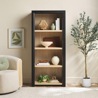 Walker Edison Modern Wood Open Bookshelf