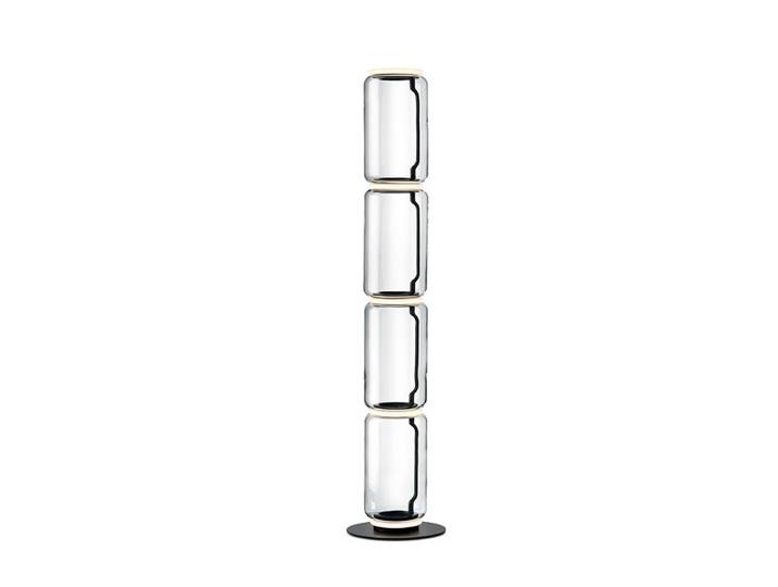 Noctambule F4 Stehleuchte Low Cylinder - Flos - Wohnzimmer - Design - Glas - Mehrflammig
