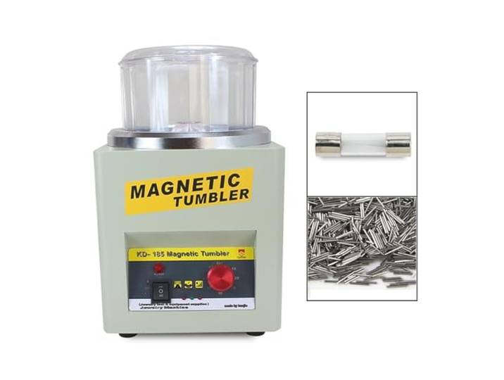 Magnetischer Becher, KD/KT-185 Magnetische Tumbler-Schmuckpolierer-Finisher-Finishing-Maschine, magnetische Poliermaschine AC