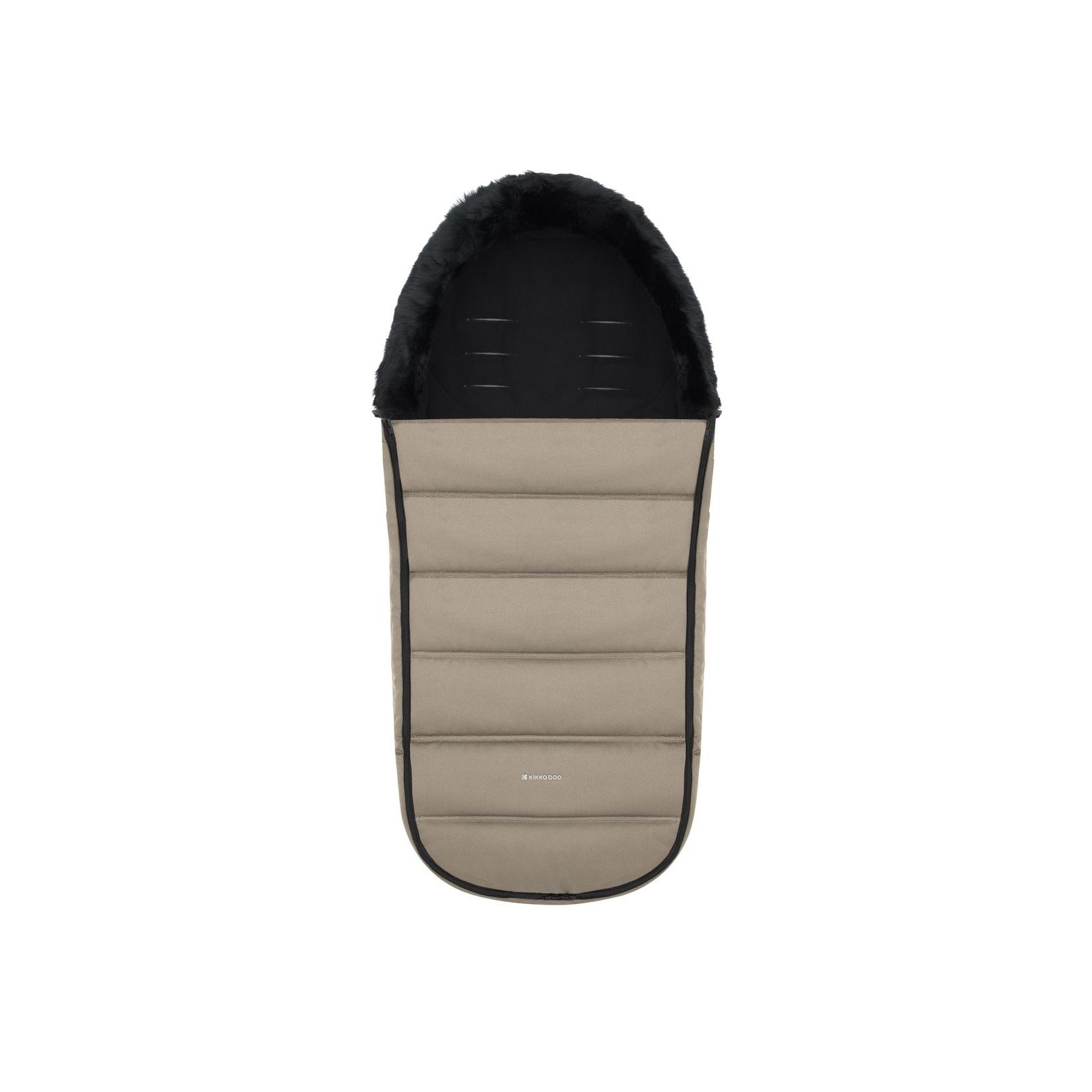 Kikka boo Fußsack Urban für Kinderwagen Reißverschluss Steppdesign Gurtöffnungen beige