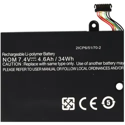 AccuCell Akku Lenovo ThinkPad Yoga 11e, 45N1751 (6 Zellen, 4600 mAh), Notebook Akku