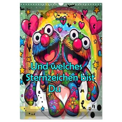 Und welches Sternzeichen bist du (Wandkalender 2026 DIN A3 hoch), CALVENDO Monatskalender