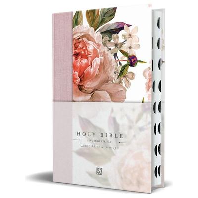 KJV Holy Bible, Large Print Medium Format, Pink Cloth Hardcover W/Thumb Index and Ribbon Marker, Red Letter, Gebundene Ausgabe von King James Version,
